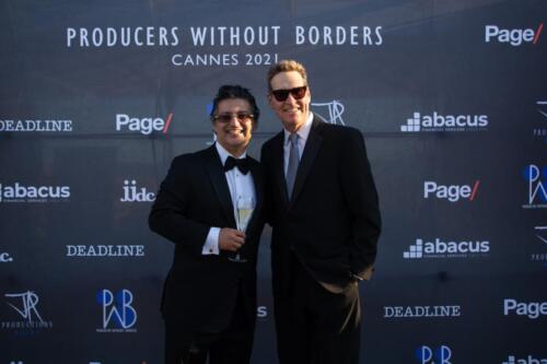 Kayvan and Steven Beer Close Up PWB Media Wall Cannes 2021